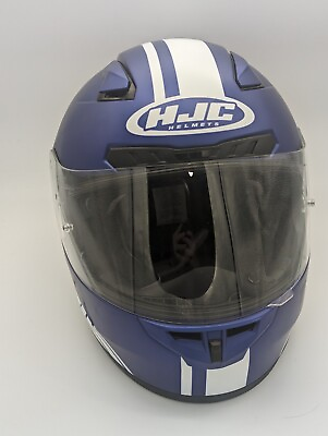 #ad #ad HJC CL 17 STREAMLINE SNO MC2F Blue Motorcycle Helmet Size M $59.99