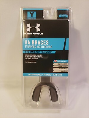 #ad UNDER ARMOUR BRACES Strapped Mouthguard Youth 11 $5.00
