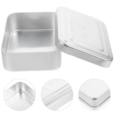 #ad Bento Box Aluminum Food Container Case Camping Food Containers Picnic Box $9.37
