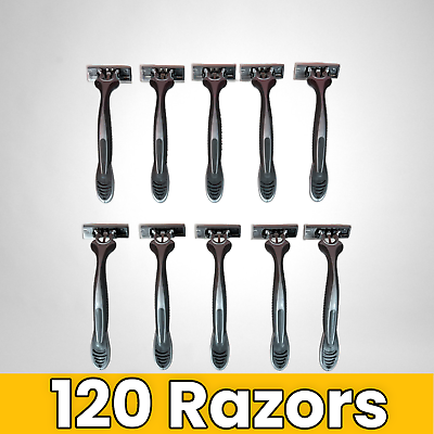#ad Vaylor Disposable Razors for Men 3 Blade 120 Pack Smooth Shaving Sensitive Skin $37.98