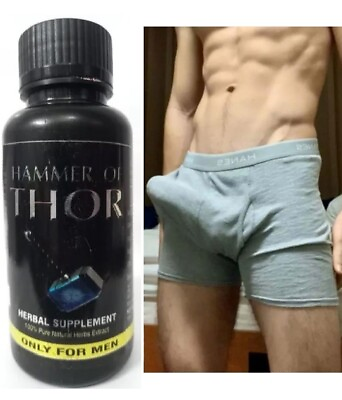 #ad #1 Male Hammer Of Thor Enhancement Power Boost Ultra Stamina Sex for Men 60Caps $12.19