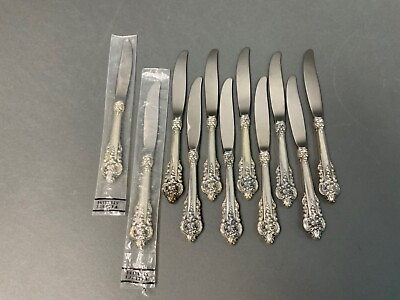 Wallace Grande Baroque Sterling Silver Luncheon Knife classic pattern 9quot; long $38.00