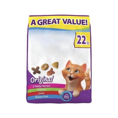 #ad Original Dry Cat Food for Adult Cats Immune Health Support 22lb Bag $15.68