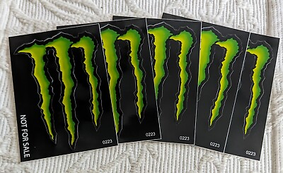 #ad #ad 5 Monster Energy Stickers Iconic MNEW 4quot; $5.00