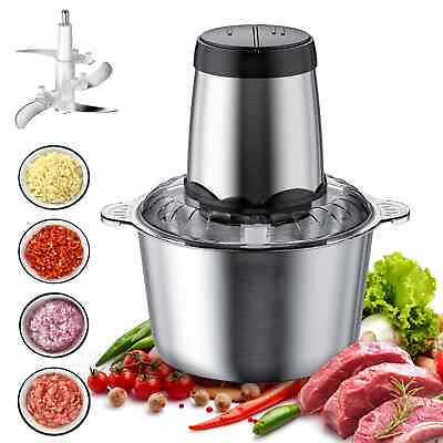 #ad #ad 300W Electric Food Chopper Electric Stainless Steel Processor Meat Grinder Mixer $18.98