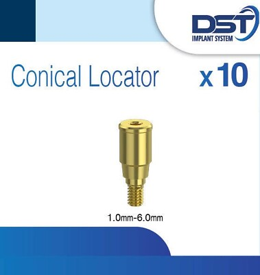 #ad Conical Locator Attachment Power Click Abutment 10 Pack $59.90