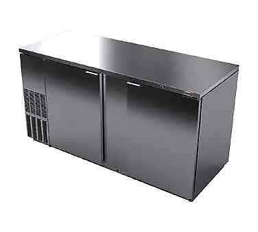 #ad Fagor Refrigeration 70quot; Black Exterior Refrigerated Bar Cooler With Epoxy Rails $3247.92