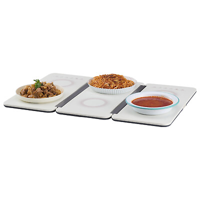 VEVOR 18.9quot; x 10.2quot; Electric Food Buffet Server 240W Foldable Warming Tray $62.99