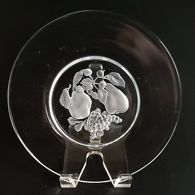 #ad #ad VAL ST LAMBERT BRUSSELS Intaglio Crystal 8quot; Salad Plate $34.99