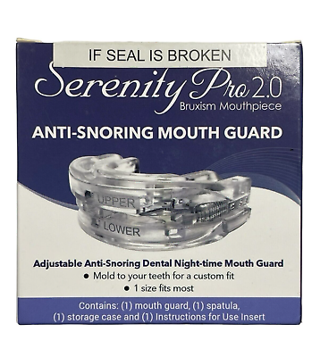 #ad Serenity Pro 2.0 Anti Snoring Mouth Guard Adjustable Bruxism Mouthpiece $22.99