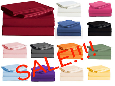 Persian Collection 1900 Count Sheet set Fitted Flat 16 Deep Pocket Wrinkle Free $12.25