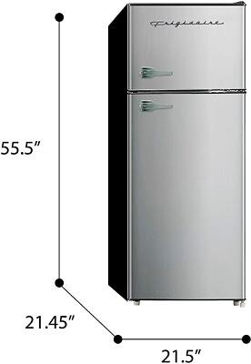 Frigidaire 7.5 cu ft Stainless Top Freezer Apartment Refrigerator EFR751 PICK UP $279.99