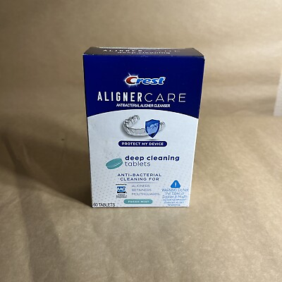 Crest Aligner Care Deep Cleaning Tablets Aligners Retainers Mouth Guards 60 ct $12.95