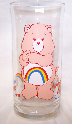 Vintage Care Bears Glass Cheer Bear 1983 Pizza Hut Limited Edition Collectible $8.95