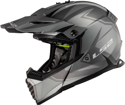 #ad Open Box LS2 Helmet Youth Gate TwoFace Dirt Bike Helmet Matte Gray Black Small $60.49