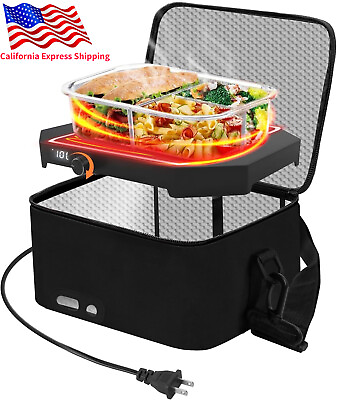 #ad 110V Portable Oven Food Warmer Electric Lunch Box Mini Heated Box fo Office Home $38.99