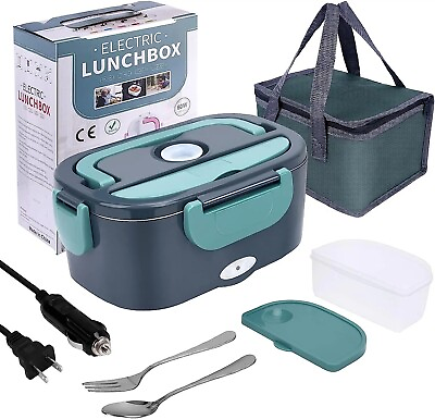 #ad Electric Lunch Box Food Warmer Portable Food Heater for Car Or Home 1.5 L 60W $48.98
