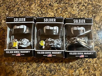#ad Soldier Sports Black Fang amp; Camo mouth guard Lot Of 6 Total Mouth Pieces $15.00