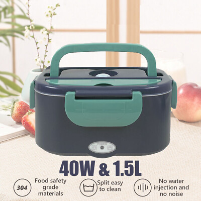 #ad Removable Insulated Heating Food Warmer Portable Electric 2 in 1 Lunch Box US $37.00