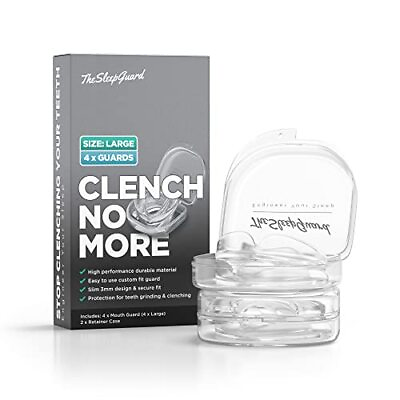 #ad Mens Mouth Guard for Grinding Teeth at Night Pack of 4 Large Best Mouth $36.46