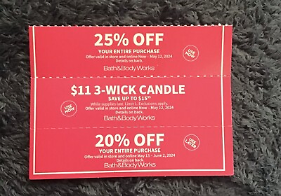 #ad #ad 3 bath and body works coupon Expires May 12 2024 $17.99