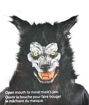 Werewolf Mask With Moving Mouth Adult One Size Mascarade Cosplay Halloween $59.95
