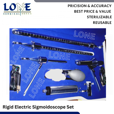 #ad Rigid Electric Sigmoidoscope Set Sigmoidoscopy Proctoscope Anoscope Surgical $157.50