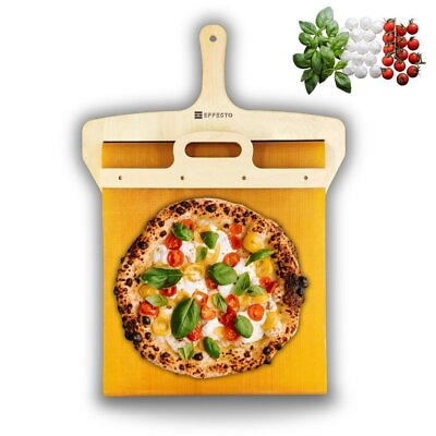 #ad Sliding Pizza Peel Shovel Pala Pizza Scorrevole Wood Non stick Easy Transfer US $18.99