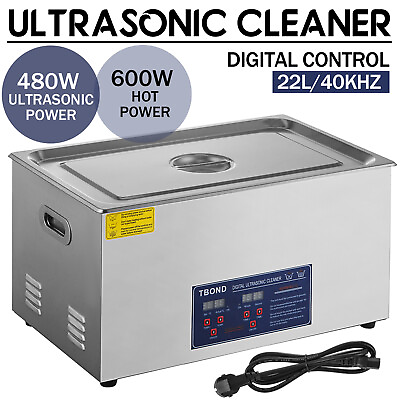 Ultrasonic Cleaner 22L 600w Degas Ultrasonic Machine Digital Sonic Cleaner $187.90