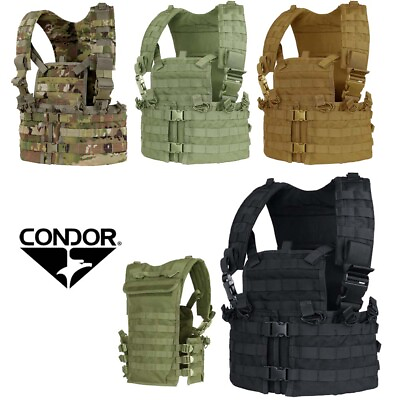 Condor CS Modular MOLLE PALS Padded Rifle Magazine Pouch Chest Rig Carrier Set $52.95