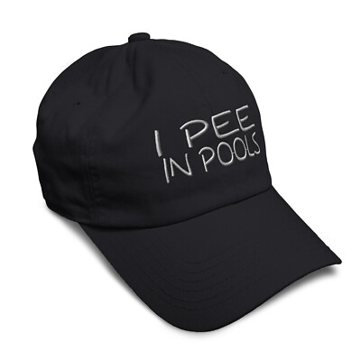 #ad Soft Women Baseball Cap I Pee in Pools B Embroidery Dad Hats for Men $23.99