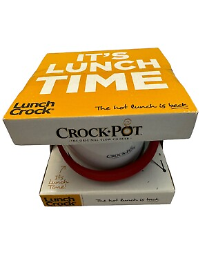 #ad #ad Lunch Crock by Crock Pot 20 oz. The Hot Lunch Is Back New In Box Red $28.00