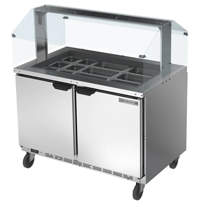 #ad Beverage Air 48quot; Stainless Steel Refrigerated Salad Bar Cold Food Table $5062.14