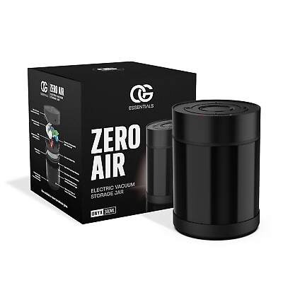 #ad #ad ZERO AIR Electric Vacuum Storage Stash Jar 380ml Onyx $59.99