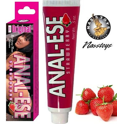 Anal Ese Gel Desensitizing Numbing Anal Lube Ease Cream Strawberry Flavored .5oz $11.98