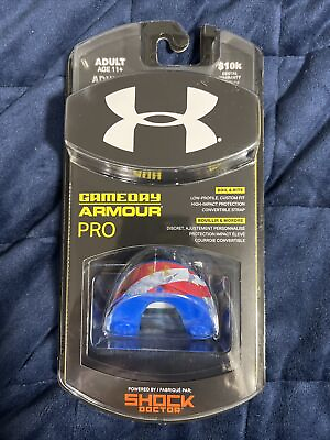 #ad New Under Armour UA Gameday Pro Mouthguard Adult Patriotic America Theme $19.99