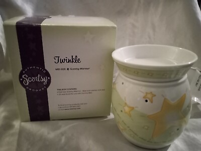 #ad #ad SCENTSY TWINKLE TWINKLE LITTLE STAR WARMER LIGHT UP MID SIZE BOXED $39.99