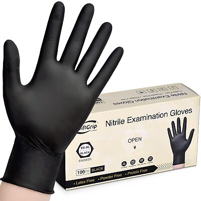 #ad 100 Disposable Nitrile Exam 3 6 mil Latex Free Medical Cleaning Food Safe Gloves $9.99