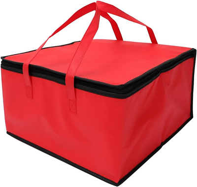 #ad Thermal Insulated Food Delivery Bag Large Picnic Cooler Bag Pizza Warmer Bag Reu $25.73