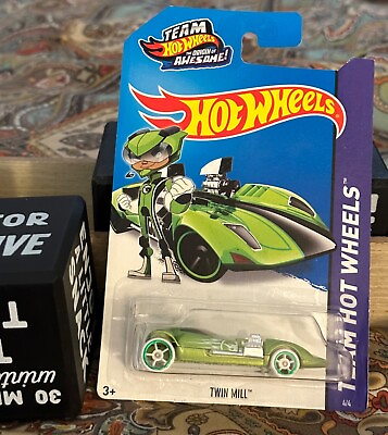 #ad Hot Wheels *INDONESIA White Wheels EXCLUSIVE* Twin Mill. CARD NOT PERFECT $16.00