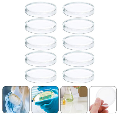 #ad #ad 10 Pcs Petri Plates Disposable Dish Transparent Dishes Agar $7.13