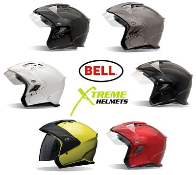 #ad #ad Bell Mag 9 Helmet Open Face Inner Sun Shield Speaker Pockets DOT $199.95