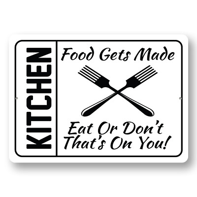 #ad #ad Funny Kitchen Food Metal Sign Metal Sign $74.25